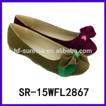 2015 femme chaussures plates Chine usine de chaussures en gros Chine chaussures femmes